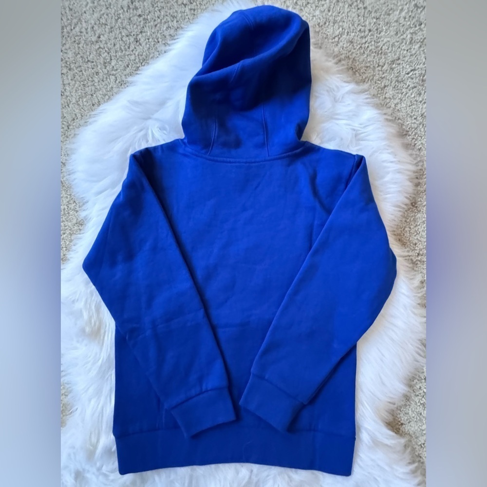 Adidas Size 8 (S) Kids Royal Blue Graphic Hoodie w/ Glow in the Dark Feature - Picture 2 of 6